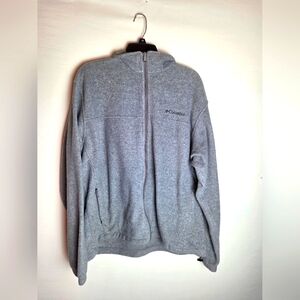 Columbia Men's Gray Fleece Full Zip Jacket Size XL